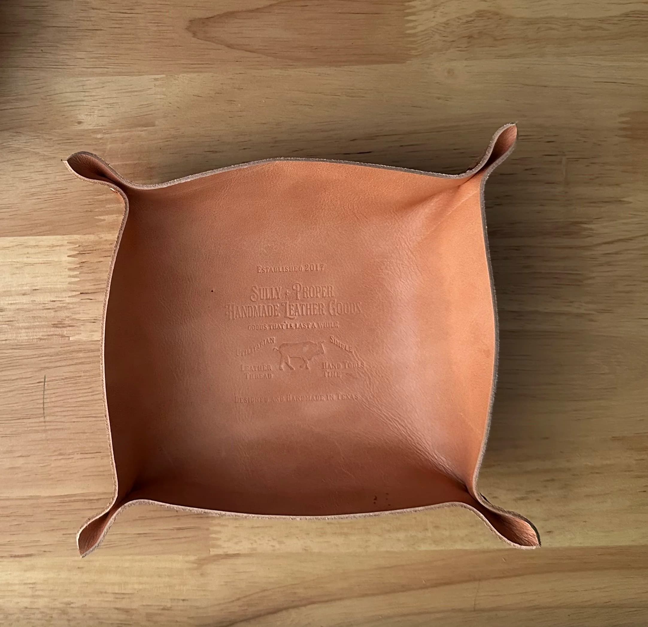 Custom leather commission example