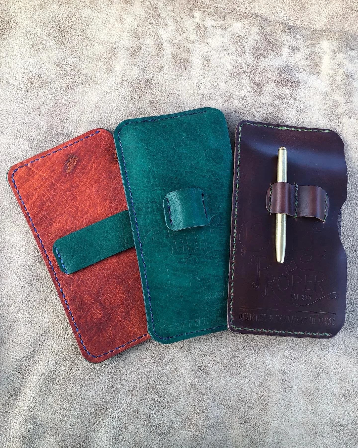 Custom leather work example